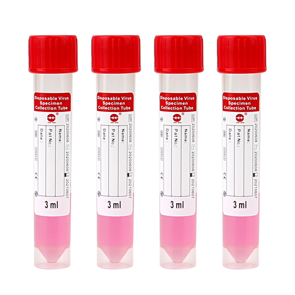 Sterile 3ML Virus Collection Tube VTM with Oral & Nasal Swab - Image 5