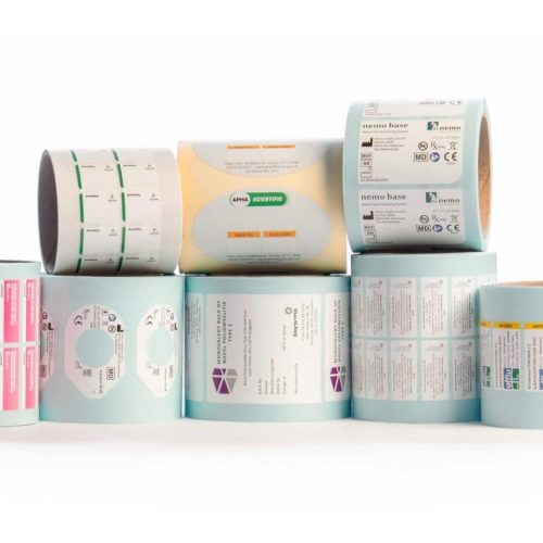 CILS-8100X White Self-Adhesive Honeycomb Polyester Labels 22mm x 31mm 1,000 per roll